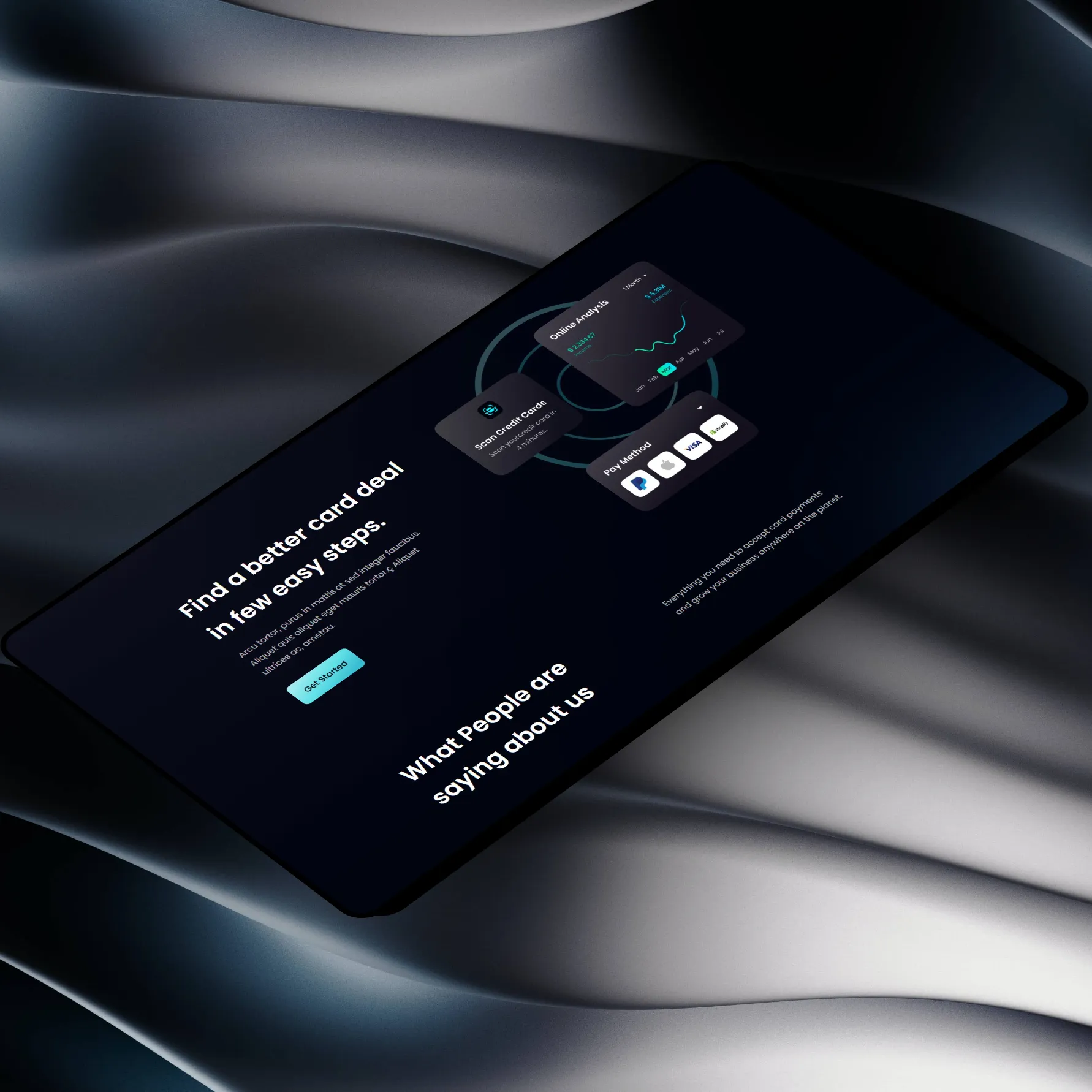 HooBank interface, screen 2
