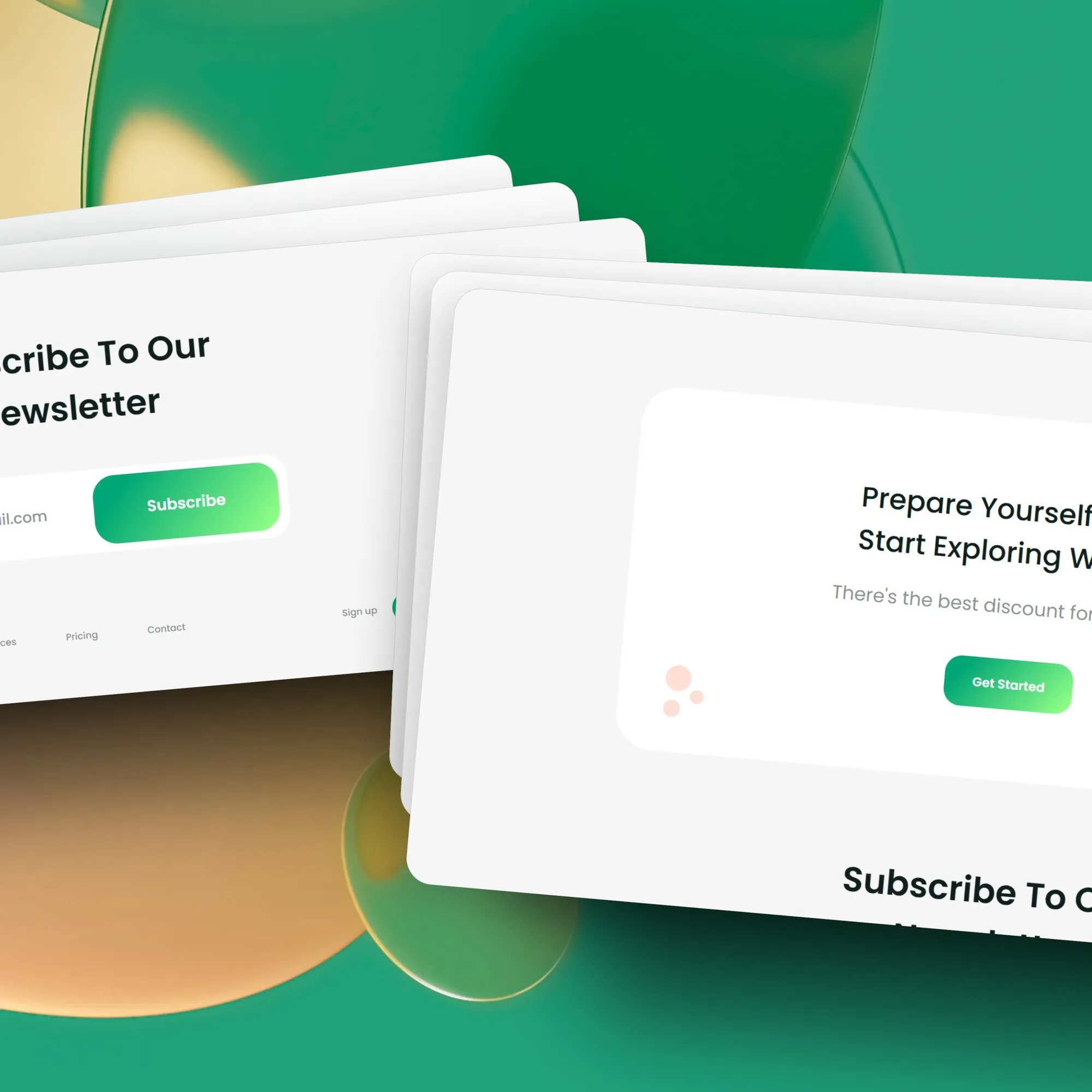 SkiPro landing page, screen 3